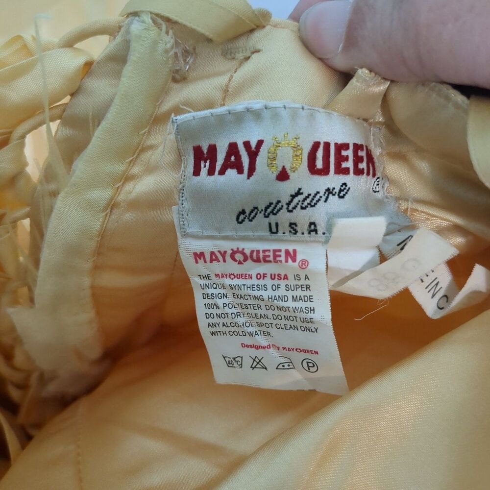 May Queen Couture cupcake Cocktail Dress vintage lace up back 6 sequins prom for - Picture 6 of 7